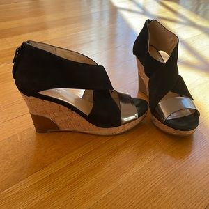 COLE HAAN ESPADRILLE PLATFORM SANDALS